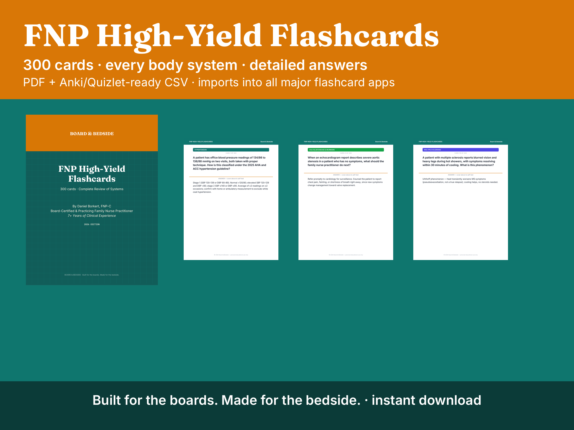 FNP high-yield flashcards